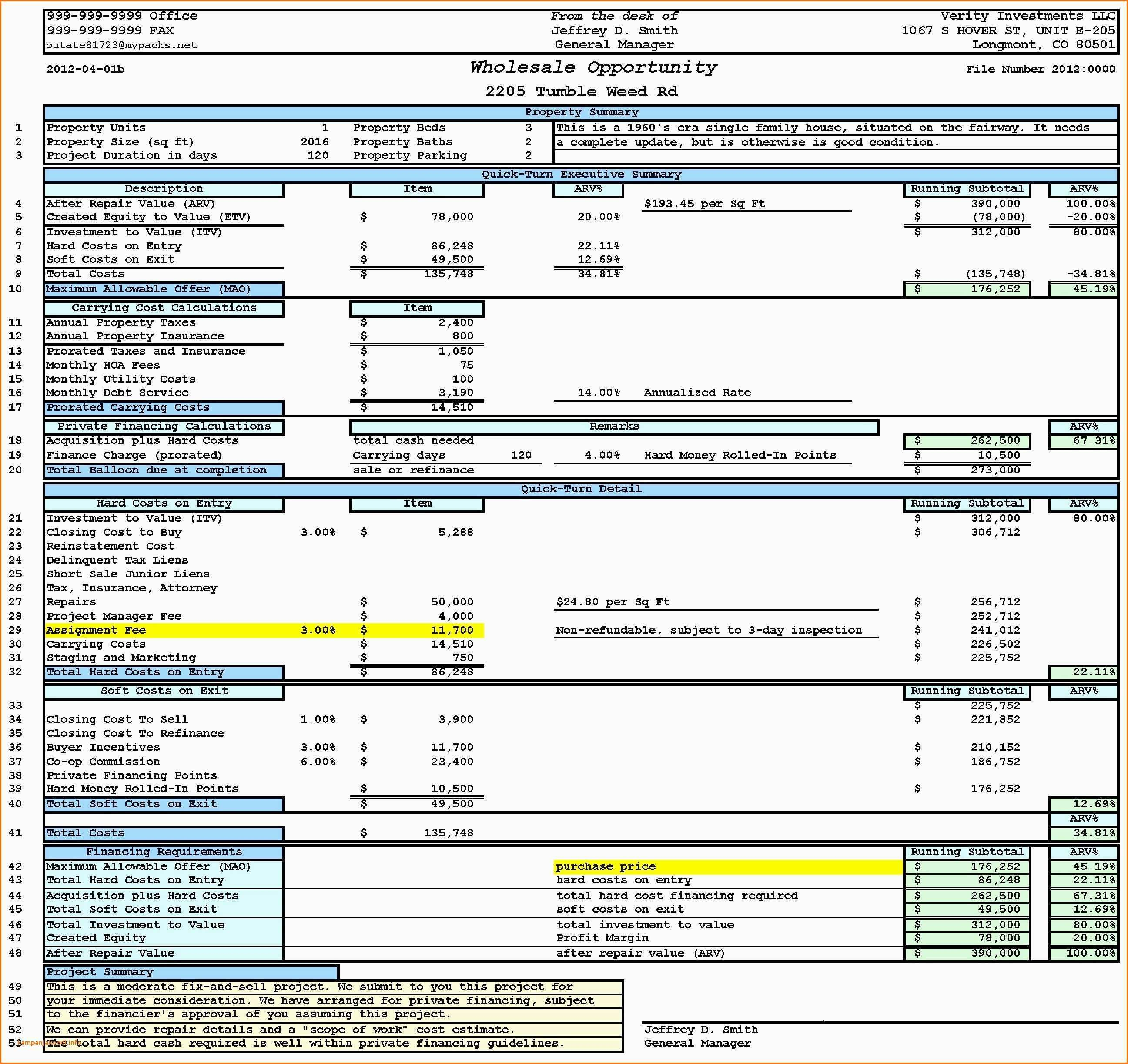 Cam Charges Spreadsheet with Inventory Reconciliation Format In Excel