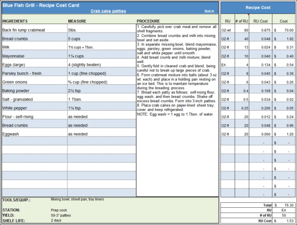 Cost Allocation Spreadsheet Template —