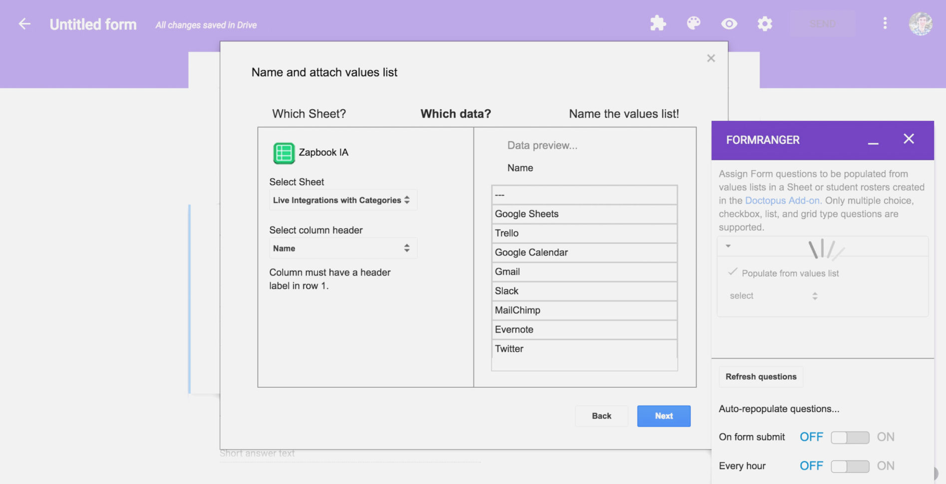 Create Searchable Database Google Spreadsheet —