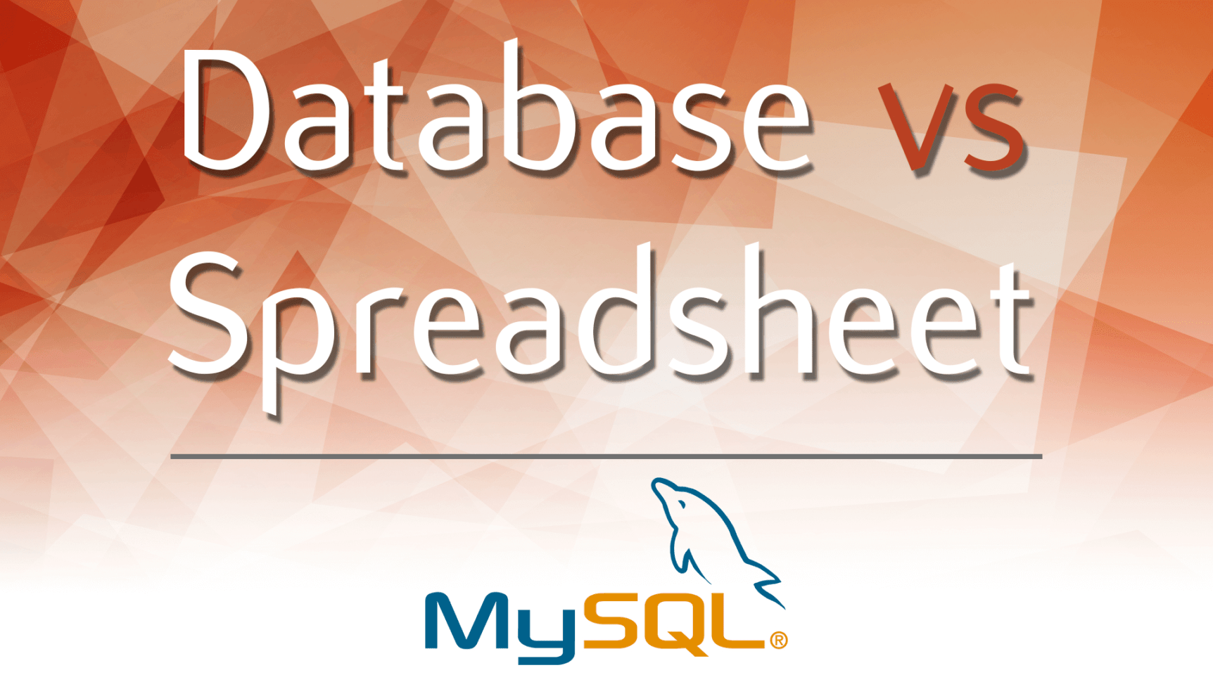 Database Vs Spreadsheet Comparison Table —