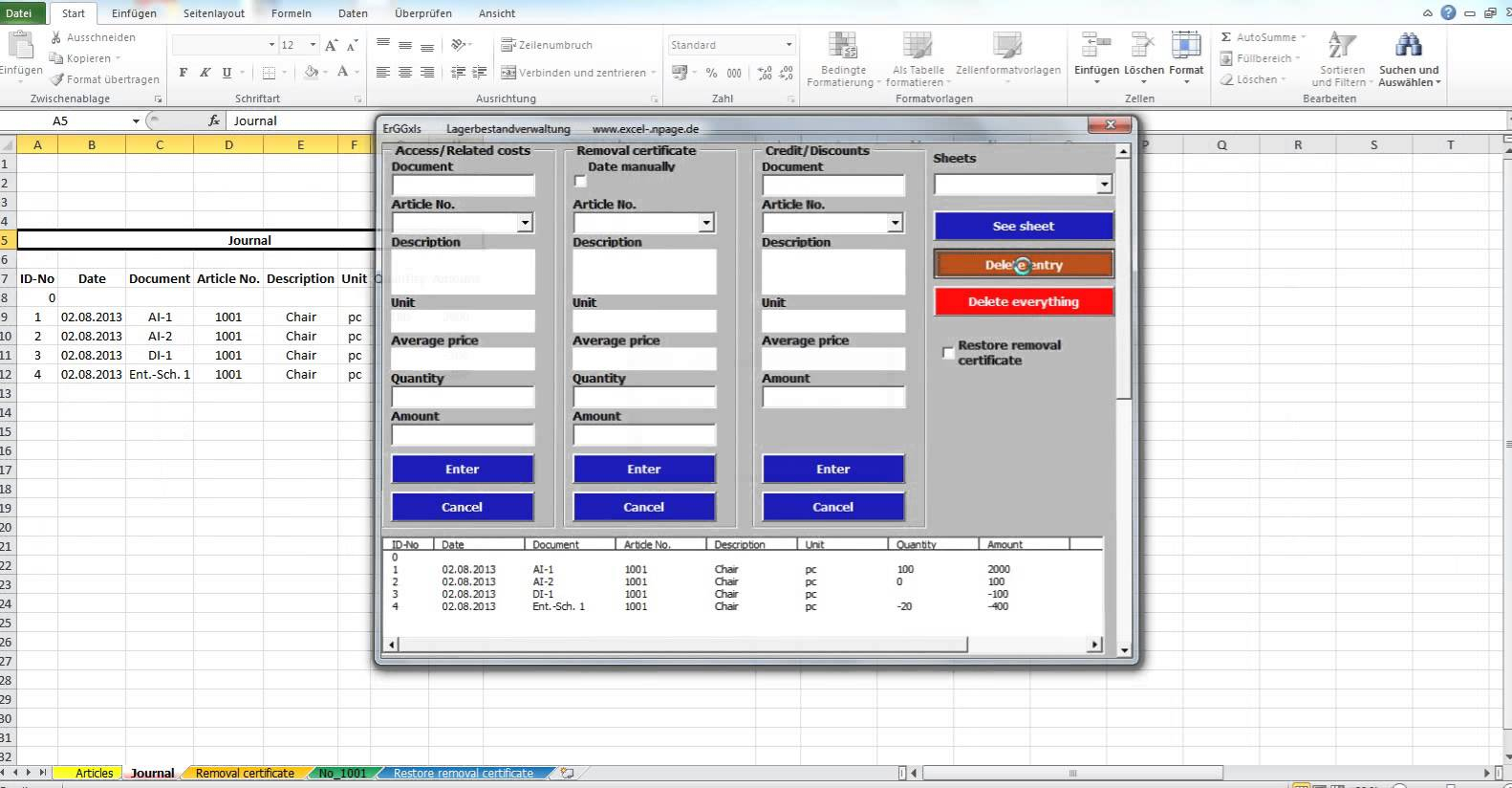 Download Stock Quotes To Excel Spreadsheet intended for Inventory