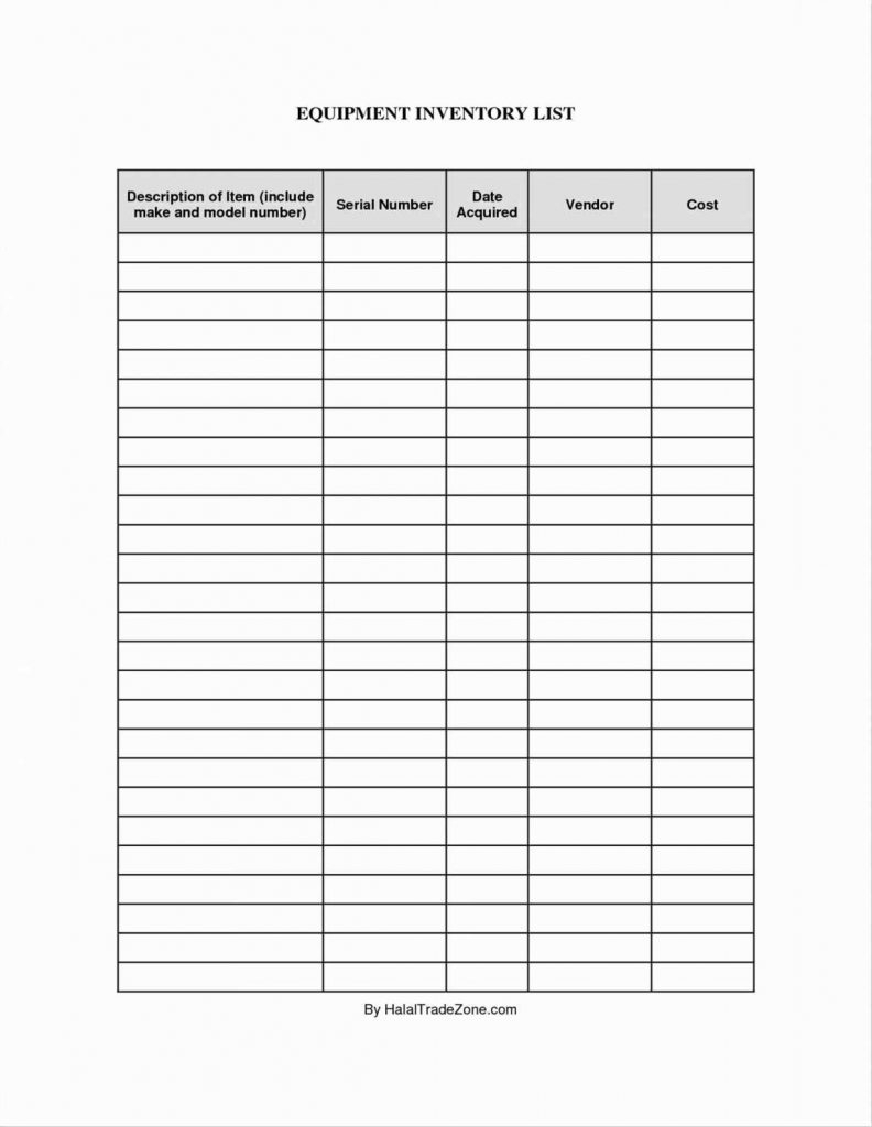 Ebay Inventory Spreadsheet Template —