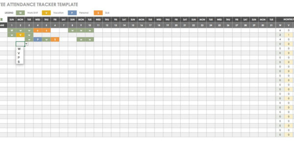Employee Annual Leave Record Spreadsheet 2 Google Spreadshee employee