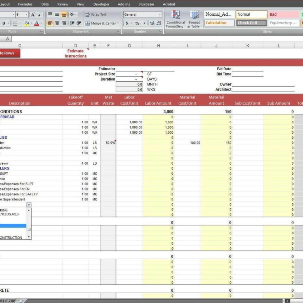 Engineering Spreadsheets Printable Spreadshee civil engineering