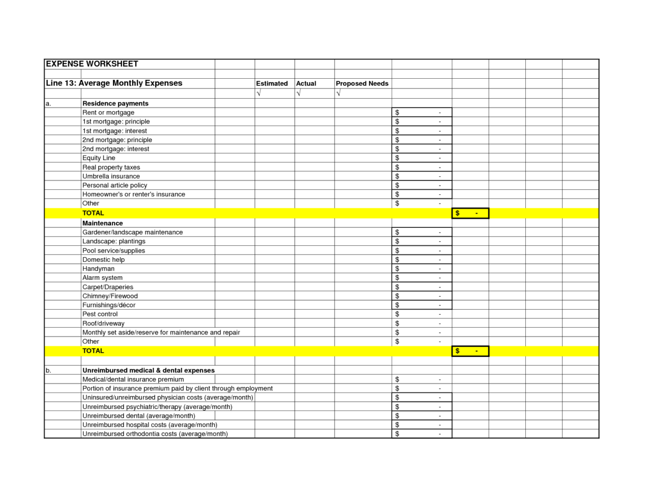 Examples Of Business Expenses Spreadsheets Spreadsheet Downloa examples
