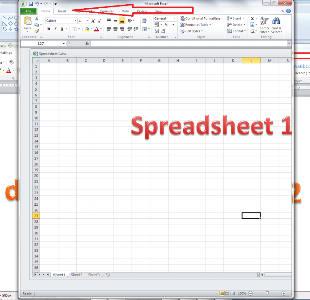 Excel 2010 Spreadsheet —