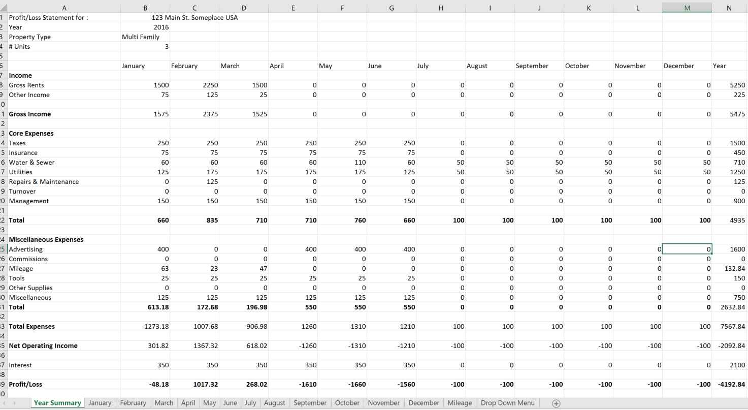 Excel Property Management Spreadsheet with The Great Battle Excel Vs