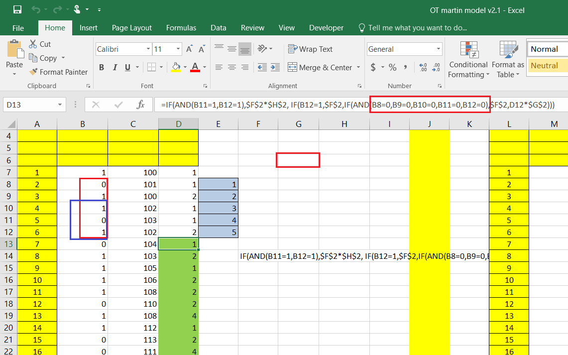 Excel Spreadsheet Formula Help —