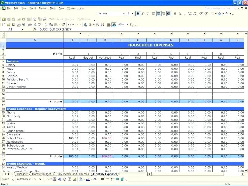 Excel Spreadsheet Pivot Table —