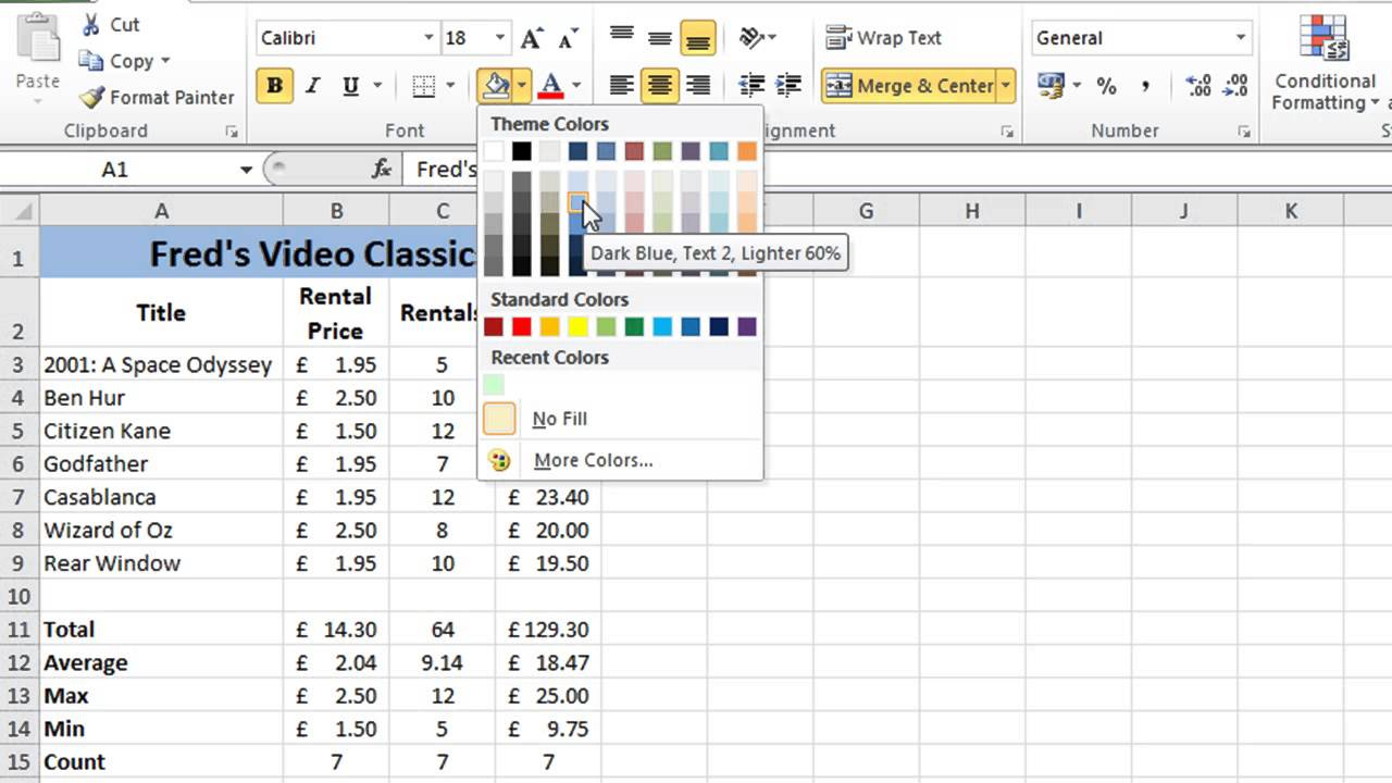 Excel Spreadsheets For Beginners within Microsoft Excel