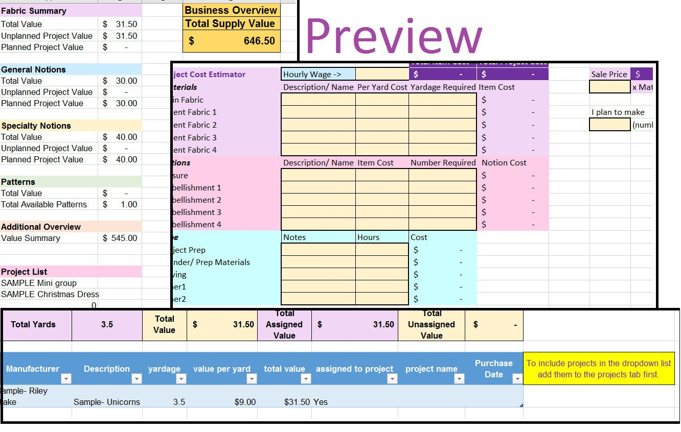 Fabric Inventory Form Free Printable Free Printables vrogue.co