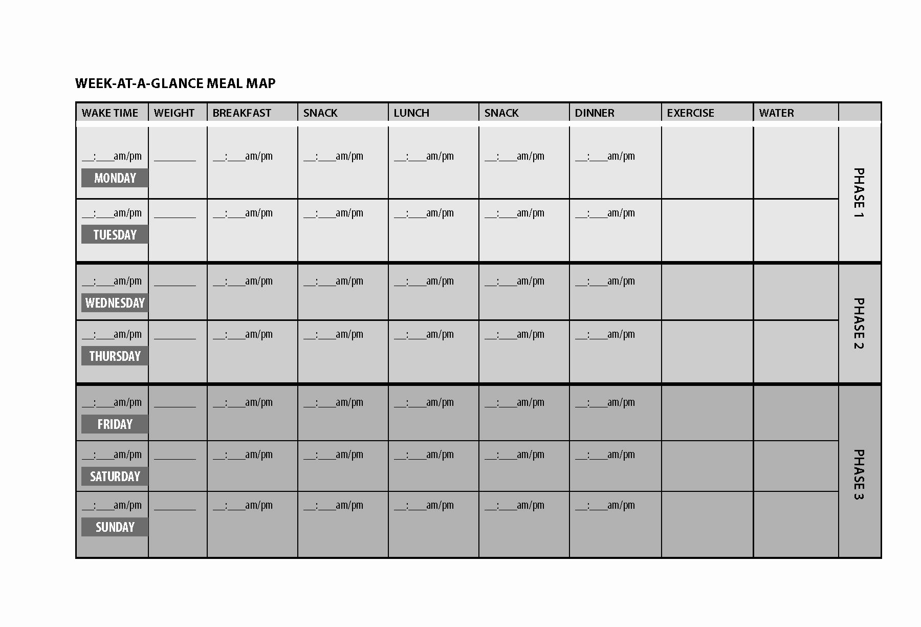 Fast Metabolism Diet Meal Plan Spreadsheet within Fast Metabolism Diet