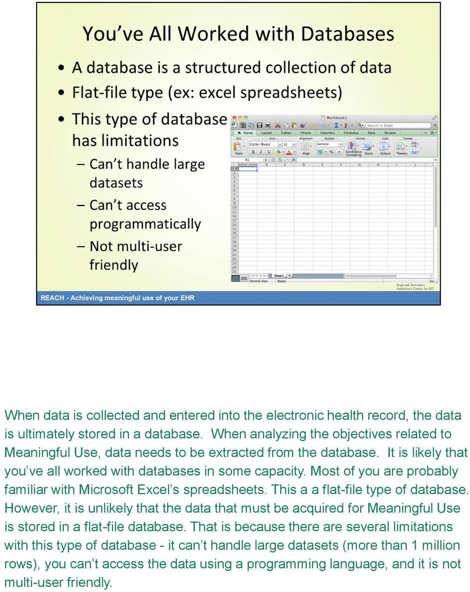 Flat File Database And Spreadsheets within To The Data