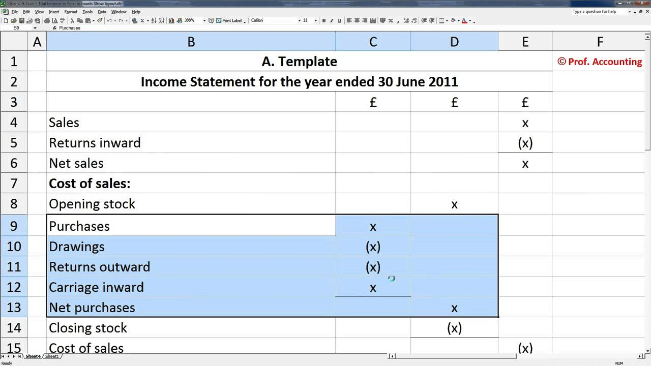 Formatting Excel Spreadsheets —