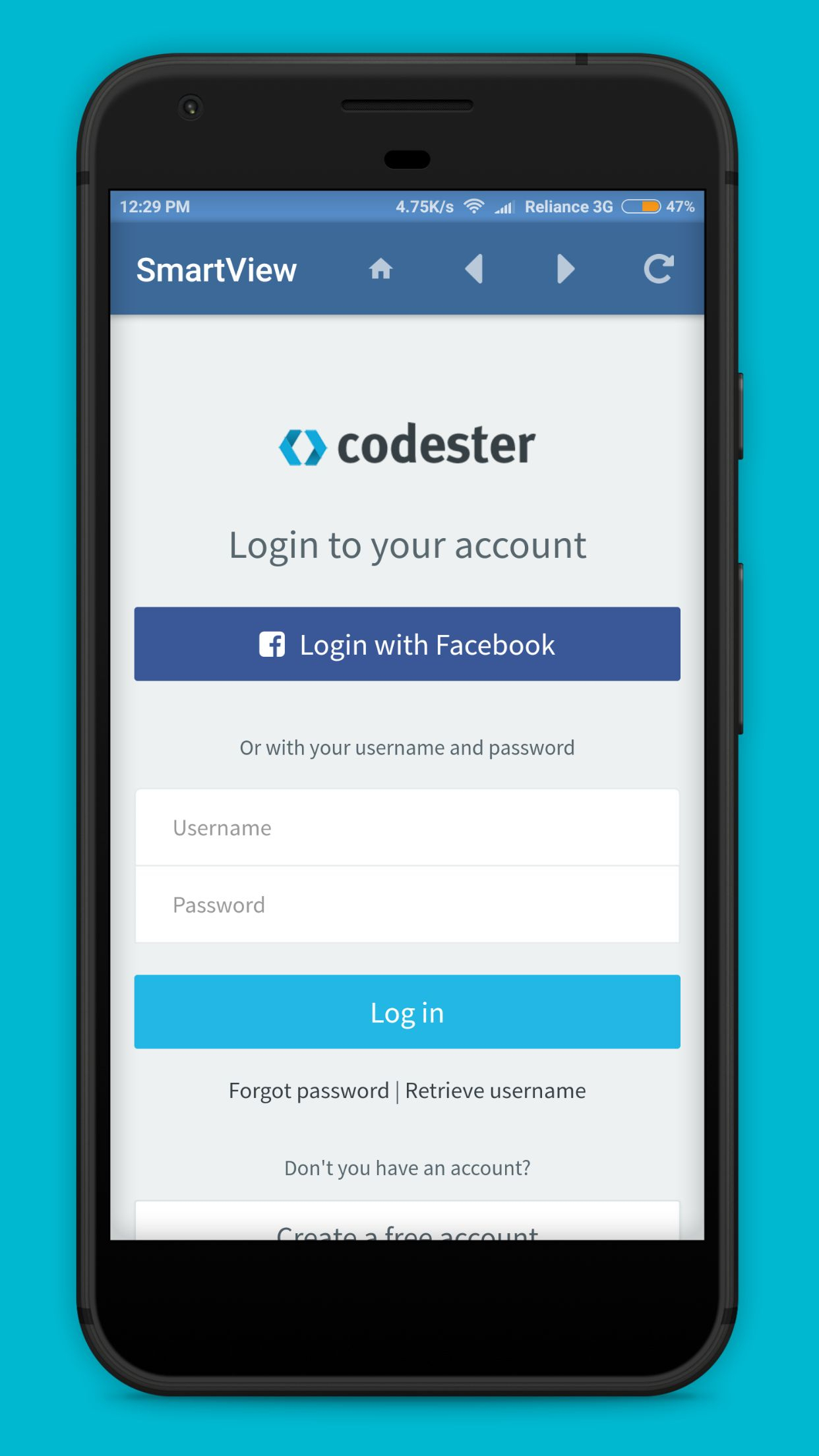 Free Spreadsheet For Android within Smartview view App Template For