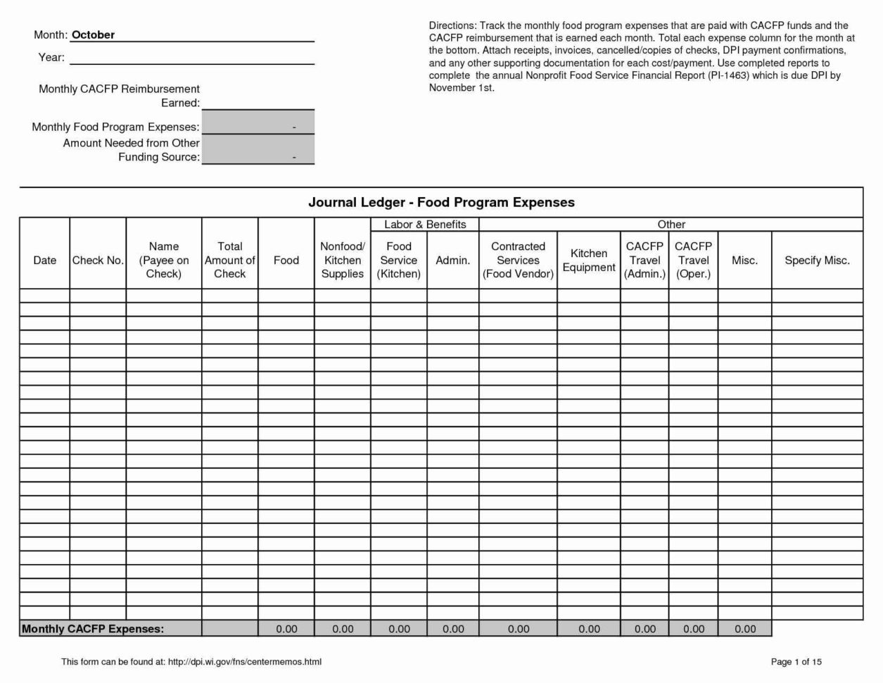 General Ledger Spreadsheet Template Excel —