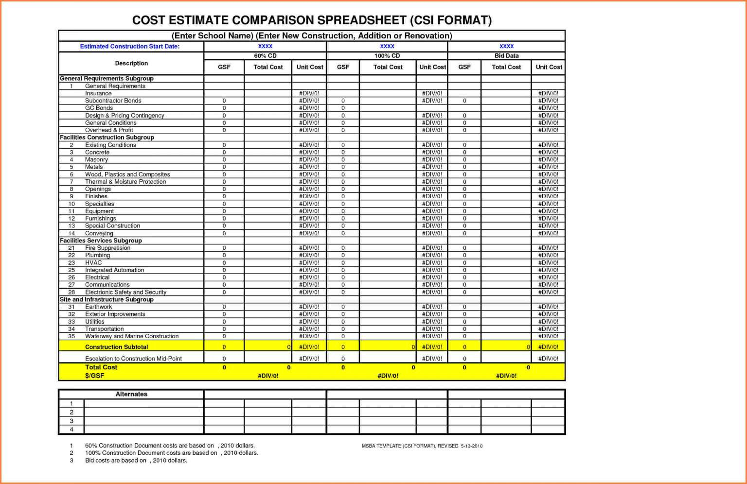 Home Building Spreadsheet Google Spreadshee home building spreadsheet