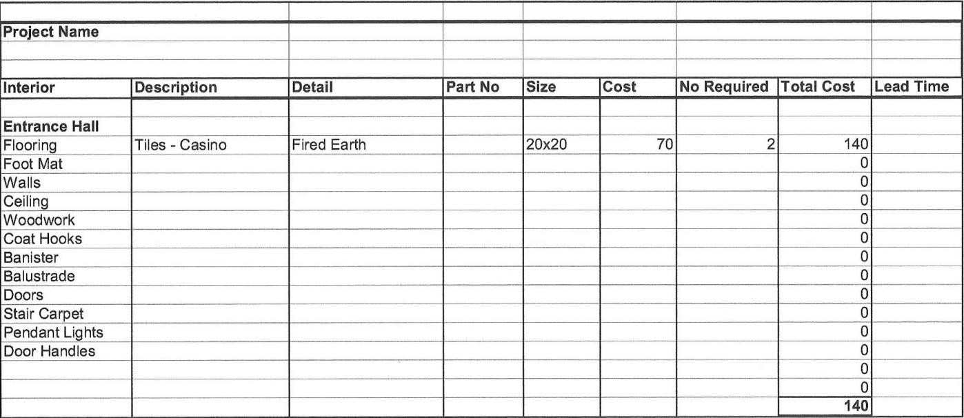 Home Renovation Budget Excel Spreadsheet Uk —