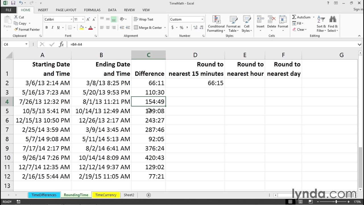 Hours Worked Spreadsheet —