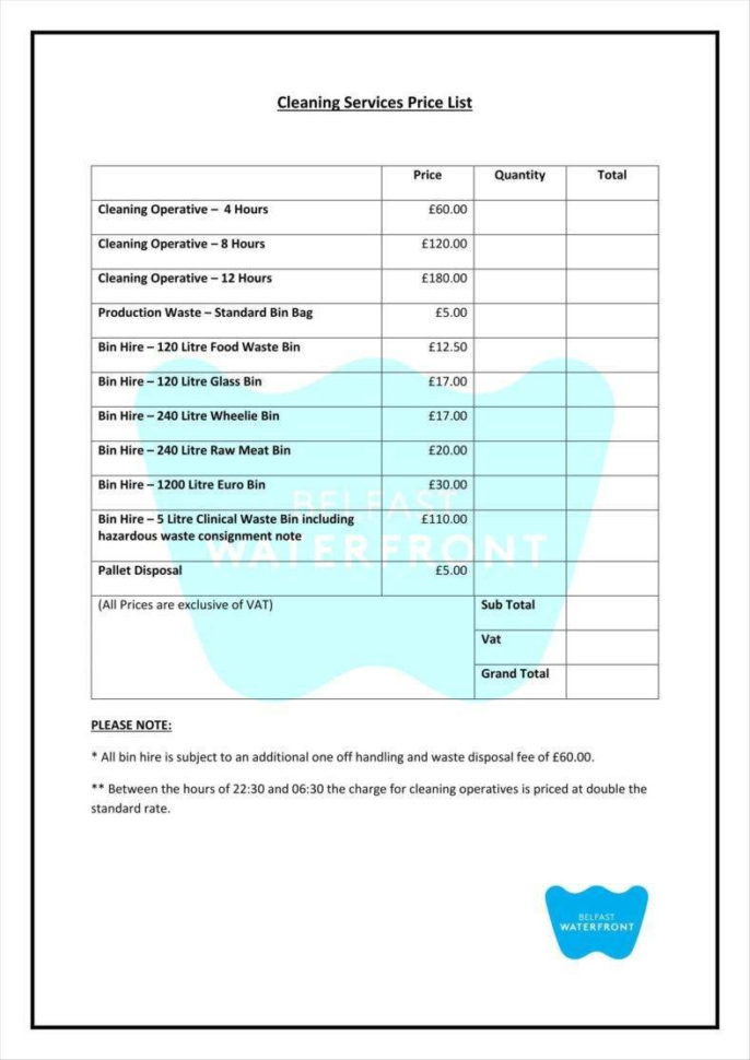 House Cleaning Pricing Spreadsheet Spreadsheet Downloa House Cleaning Pricing Spreadsheet Spreadsheet Downloa