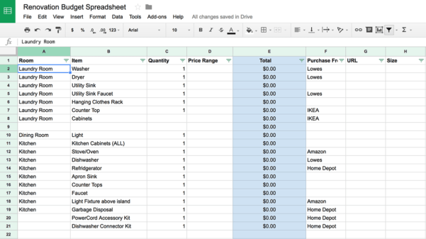 House Extension Spreadsheet Template Google Spreadshee house extension