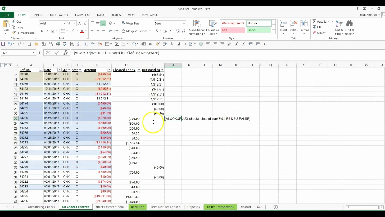 How To Do A Vlookup Between Two Spreadsheets —