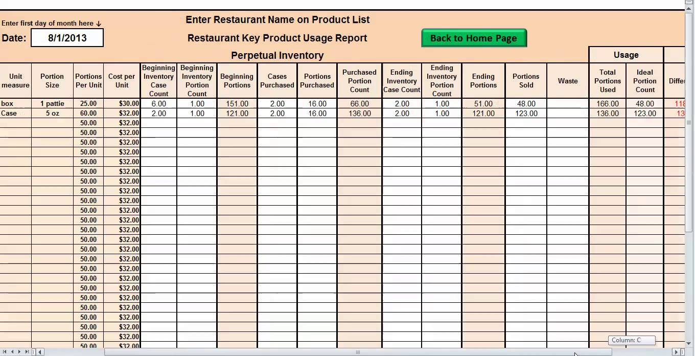 How To Do An Inventory Spreadsheet On Excel regarding Inventory Control