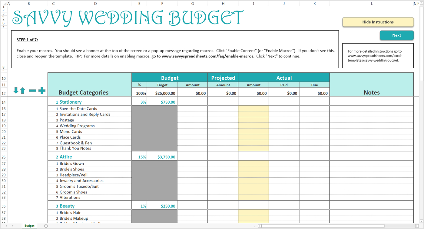 How To Make An Excel Spreadsheet For Bills —
