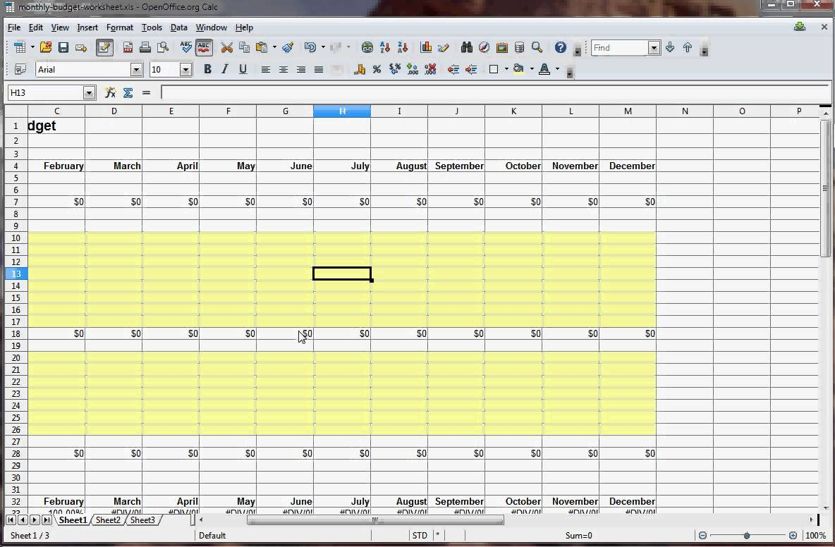How To Make An Excel Spreadsheet For Monthly Expenses —