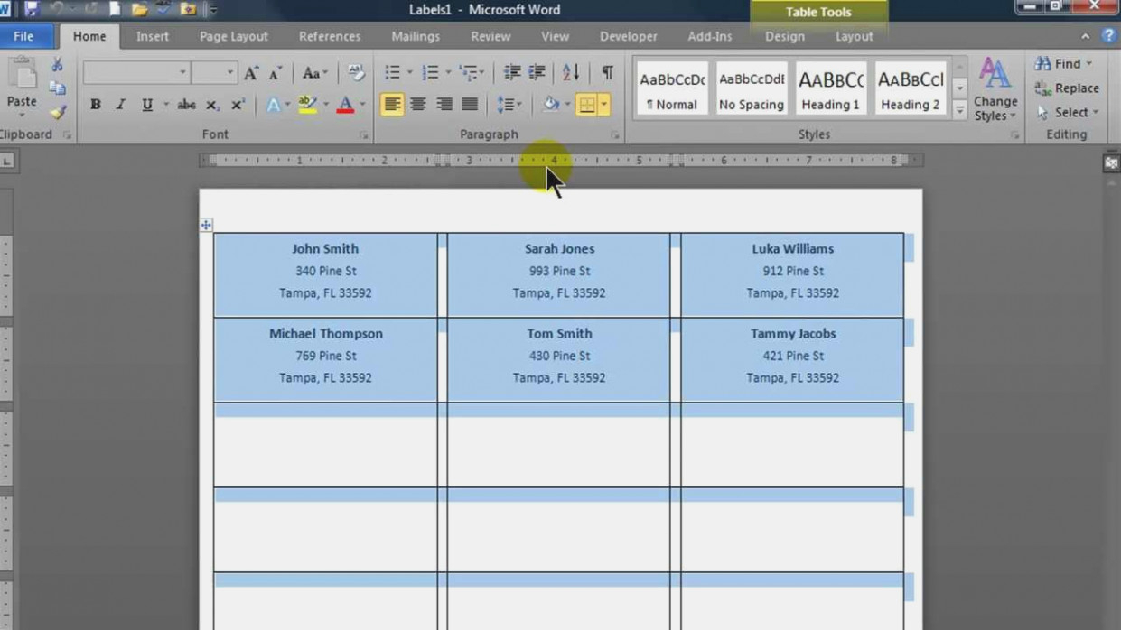 How To Make Mailing Labels From Excel Spreadsheet —