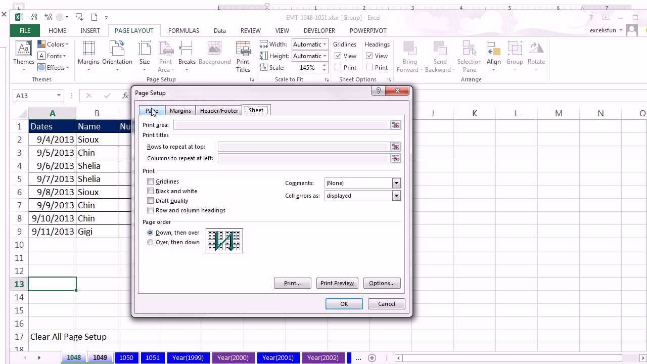How To Print An Excel Spreadsheet On One Page —