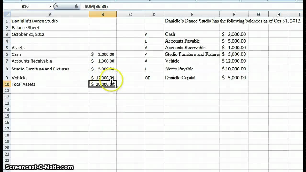 How To Set Up An Excel Spreadsheet For Accounts —