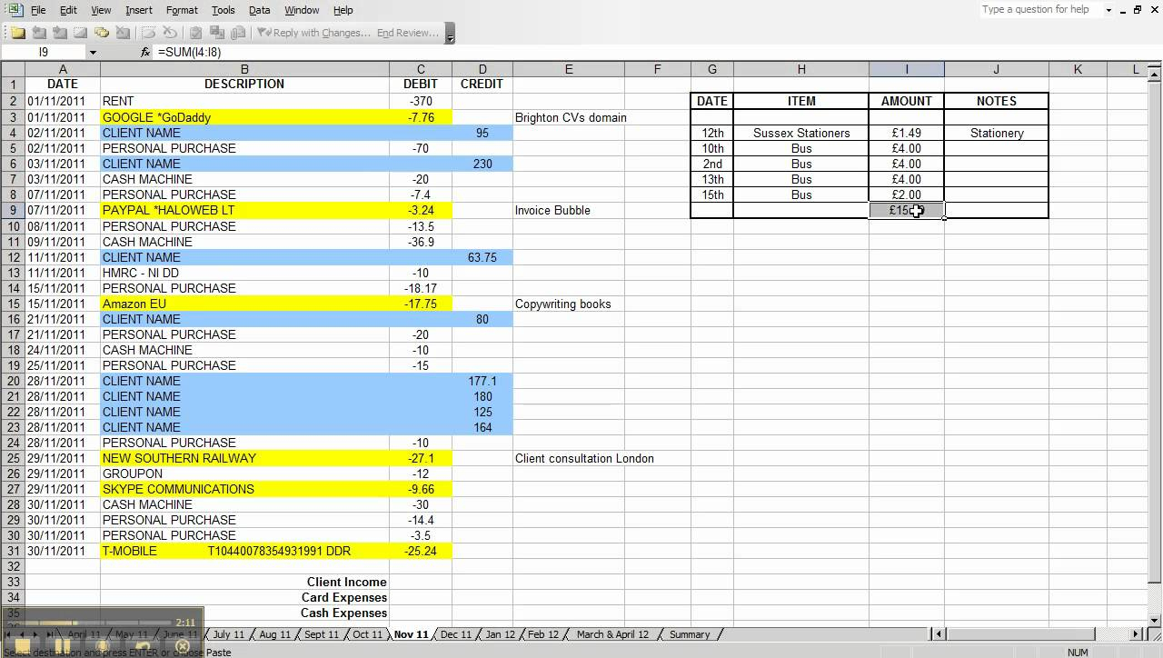 How To Set Up Excel Spreadsheet For Business Expenses —
