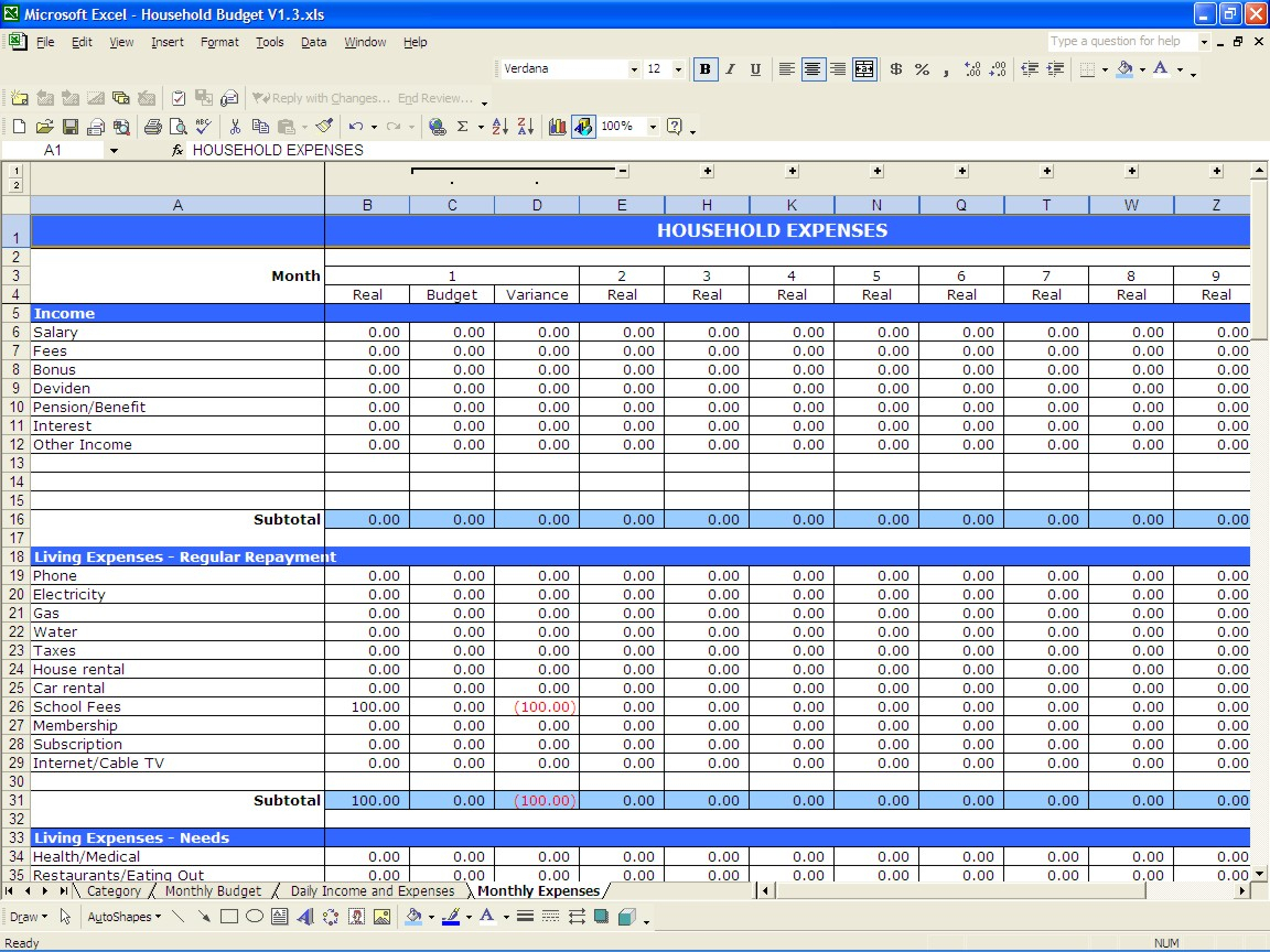 How To Use Excel Spreadsheet For Budget Google Spreadshee how to use