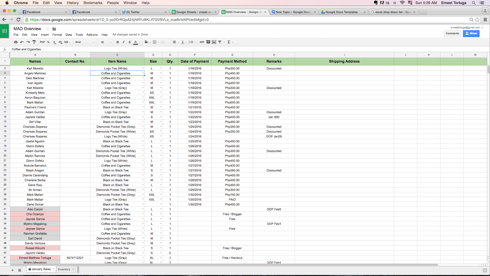 Inventory Spreadsheet Google Docs Spreadsheet Downloa home inventory