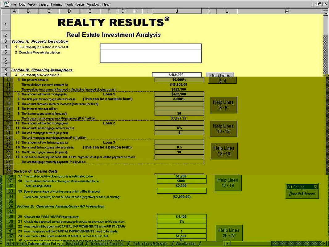 Investment Property Calculator Spreadsheet Spreadsheet Downloa Rental