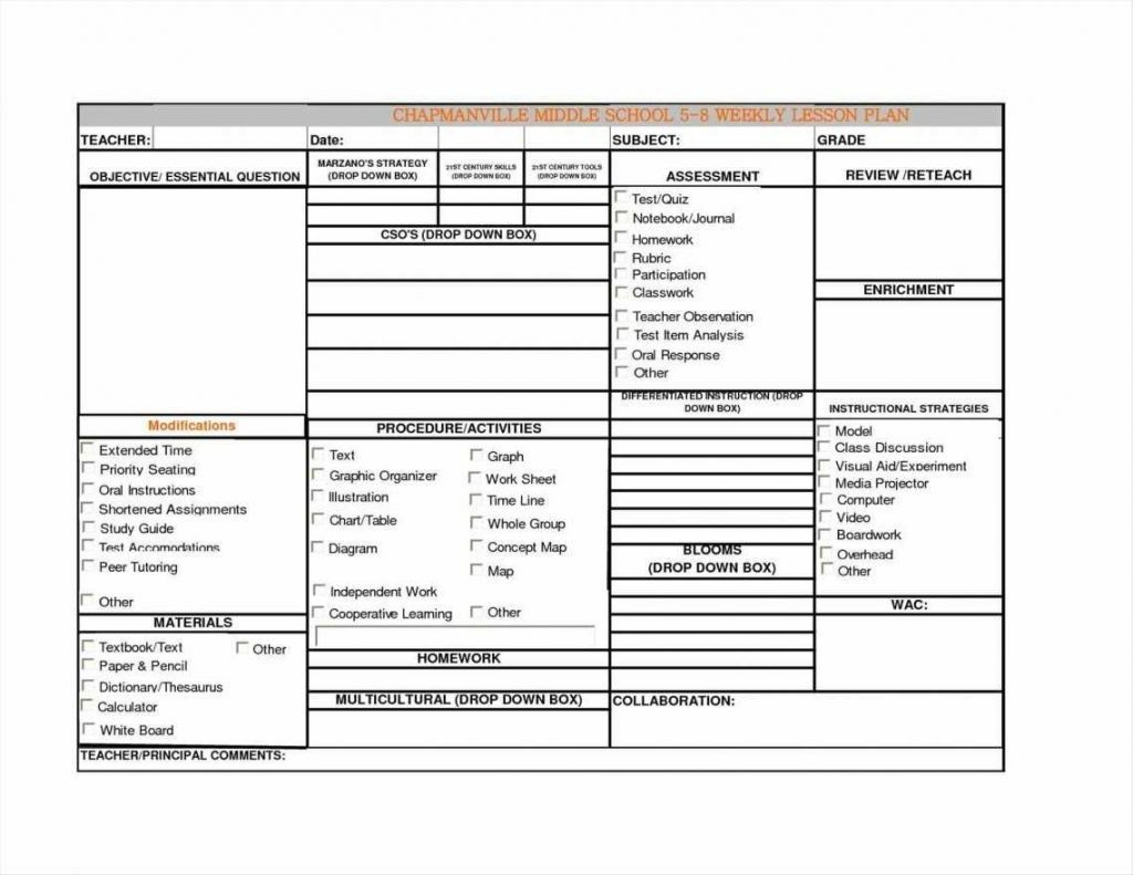 Lesson Plan For Excel Spreadsheet — Lesson Plan For Excel Spreadsheet —