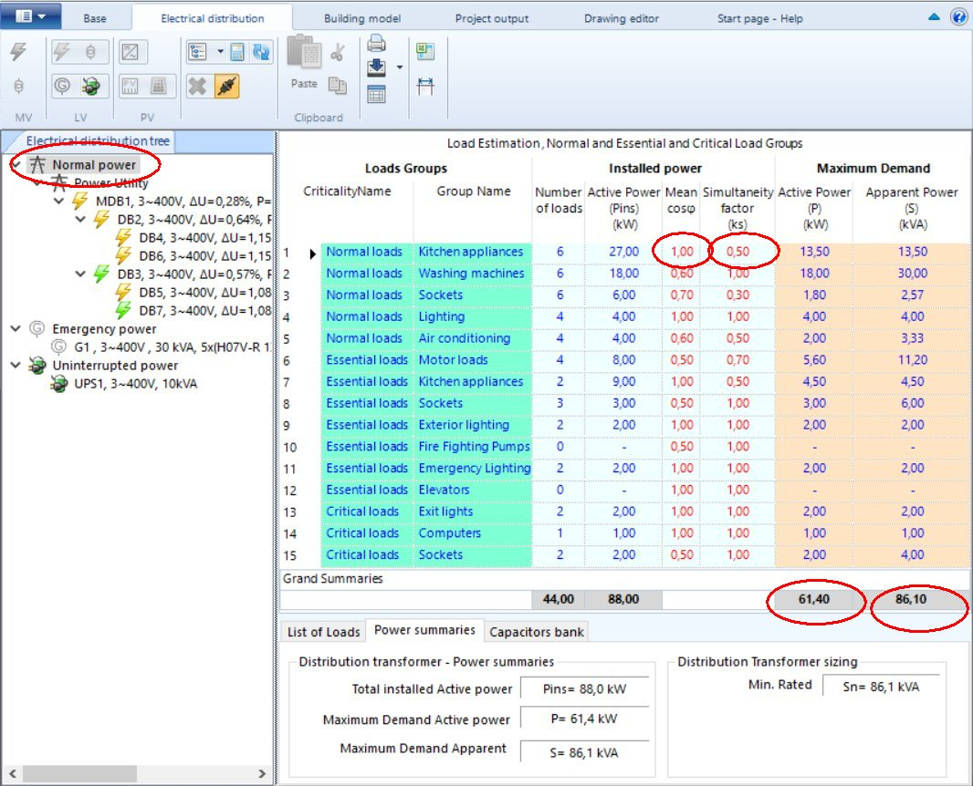 Maximum Demand Calculation Spreadsheet regarding Electricaldesign