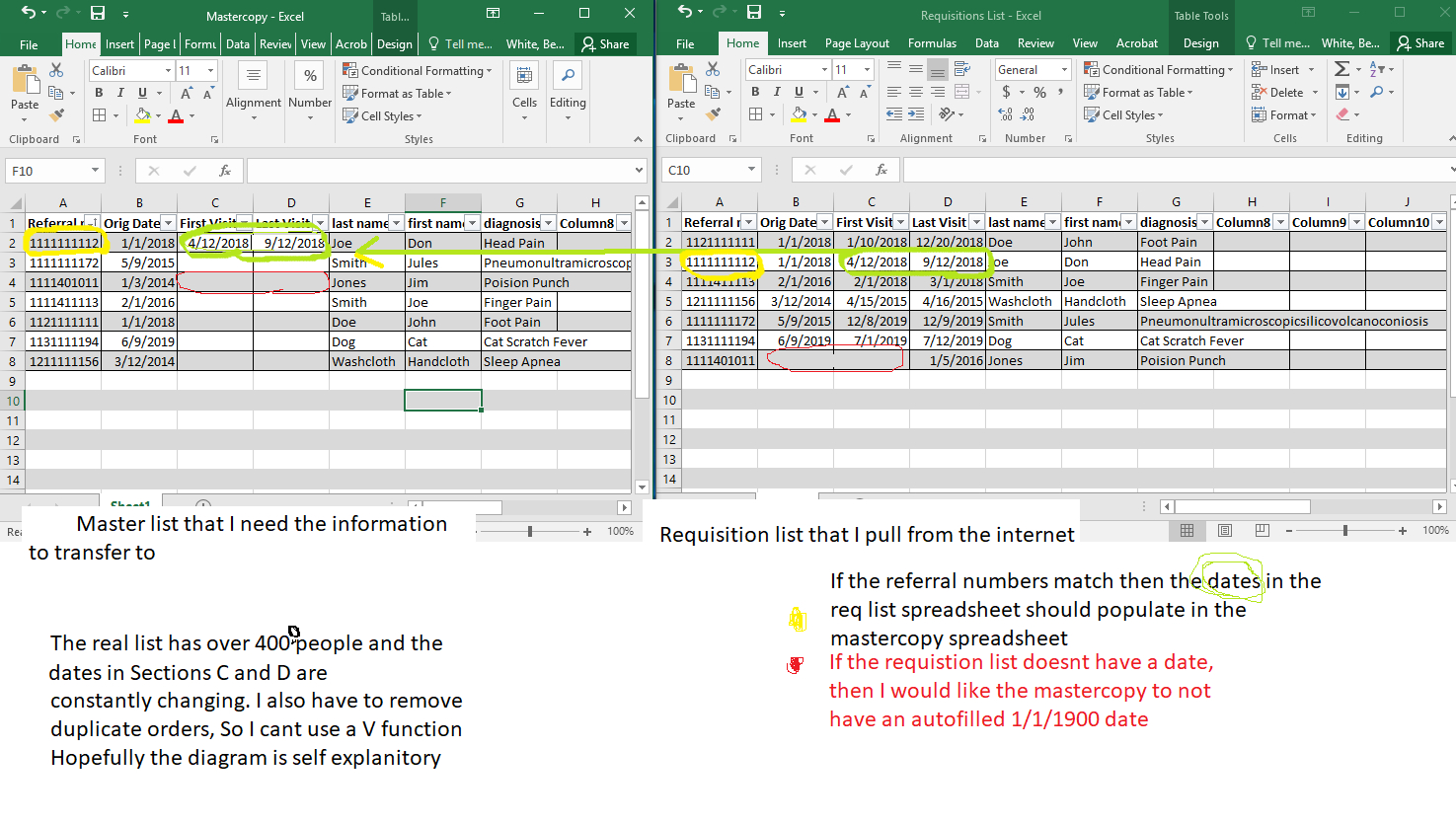 Excel templates