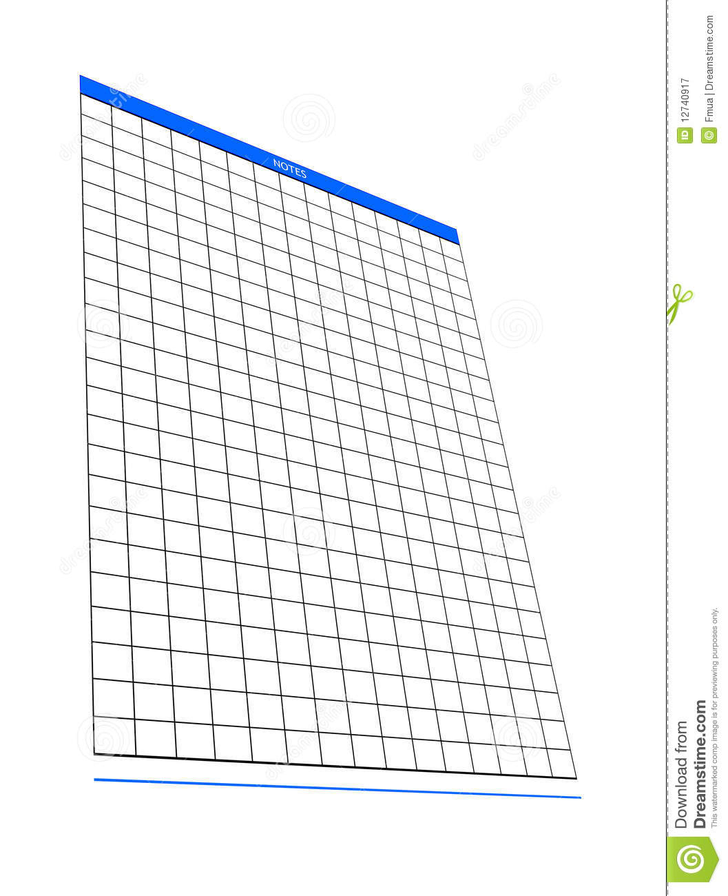 Notepad Spreadsheet with One Blank Notepad Organizer, Empty Spreadsheet, Stock Image Image — db