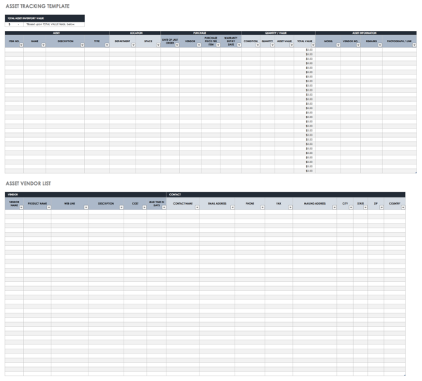 Pallet Tracking Spreadsheet in Free Excel Inventory Templates —