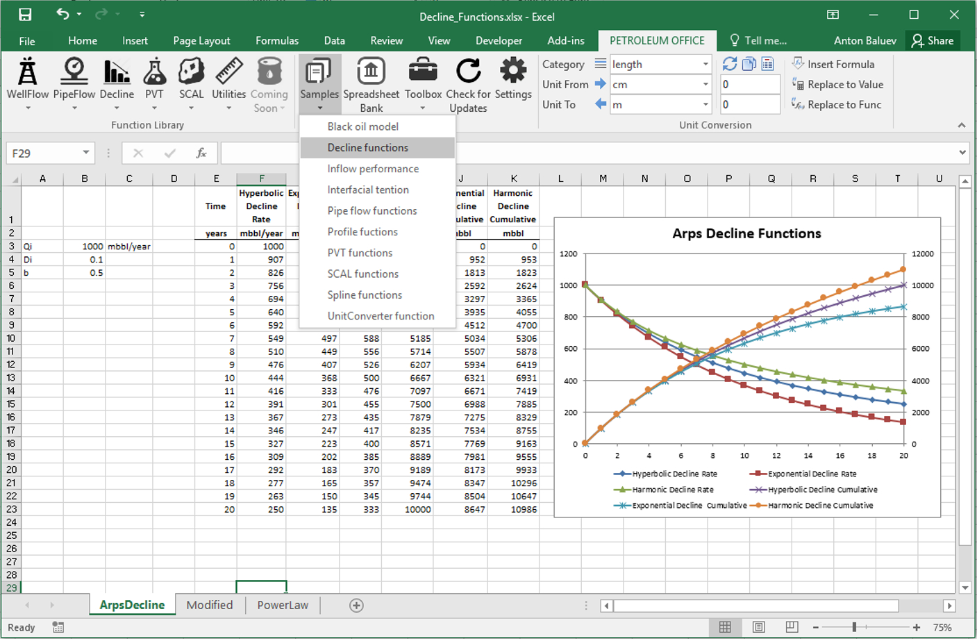 Petroleum Engineering Spreadsheet Excel —