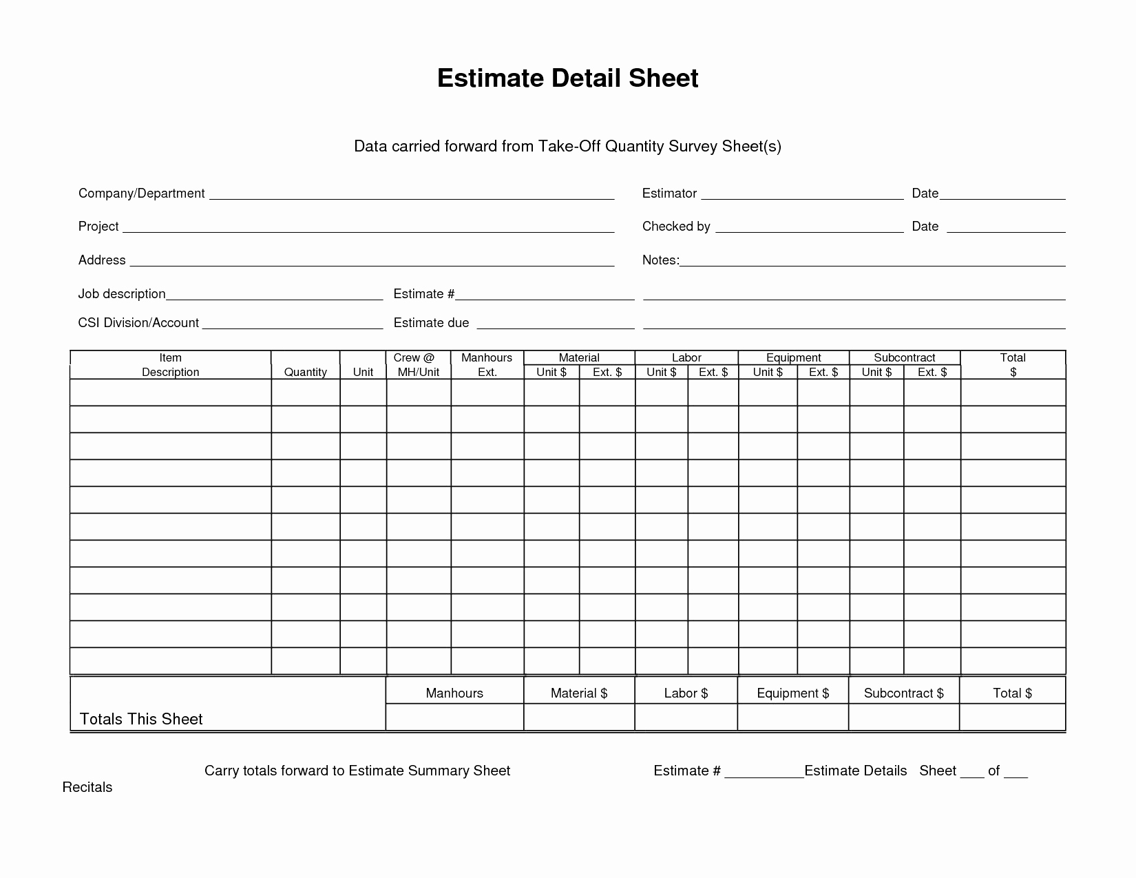 Rebar Estimate Excel Spreadsheet Printable Spreadshee rebar estimate