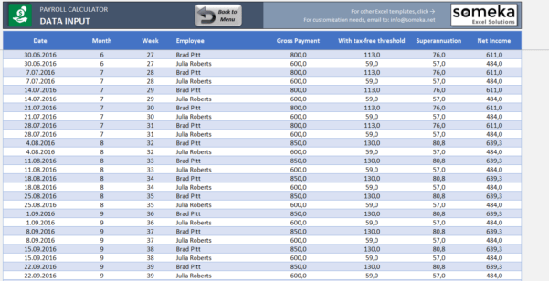Redundancy Calculator Spreadsheet —