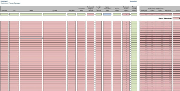 Redundancy Calculator Spreadsheet Google Spreadshee redundancy