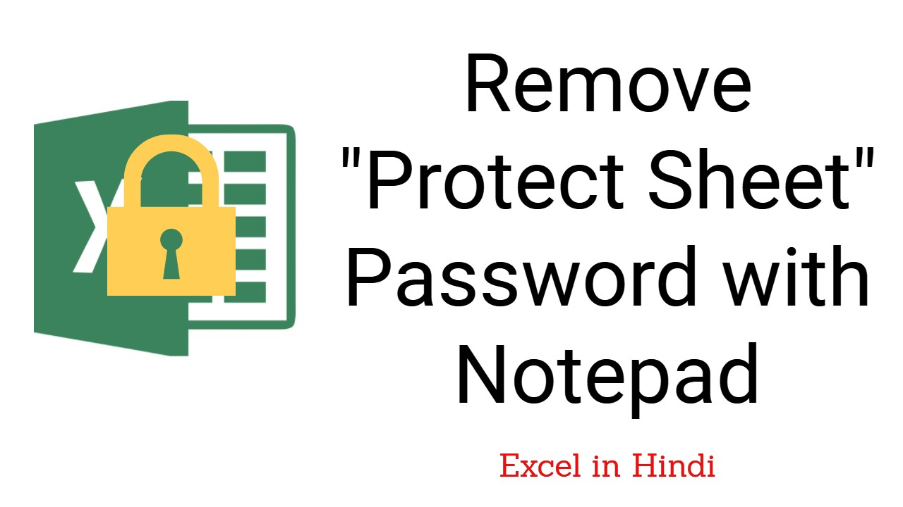 Remove Password From Excel Spreadsheet —