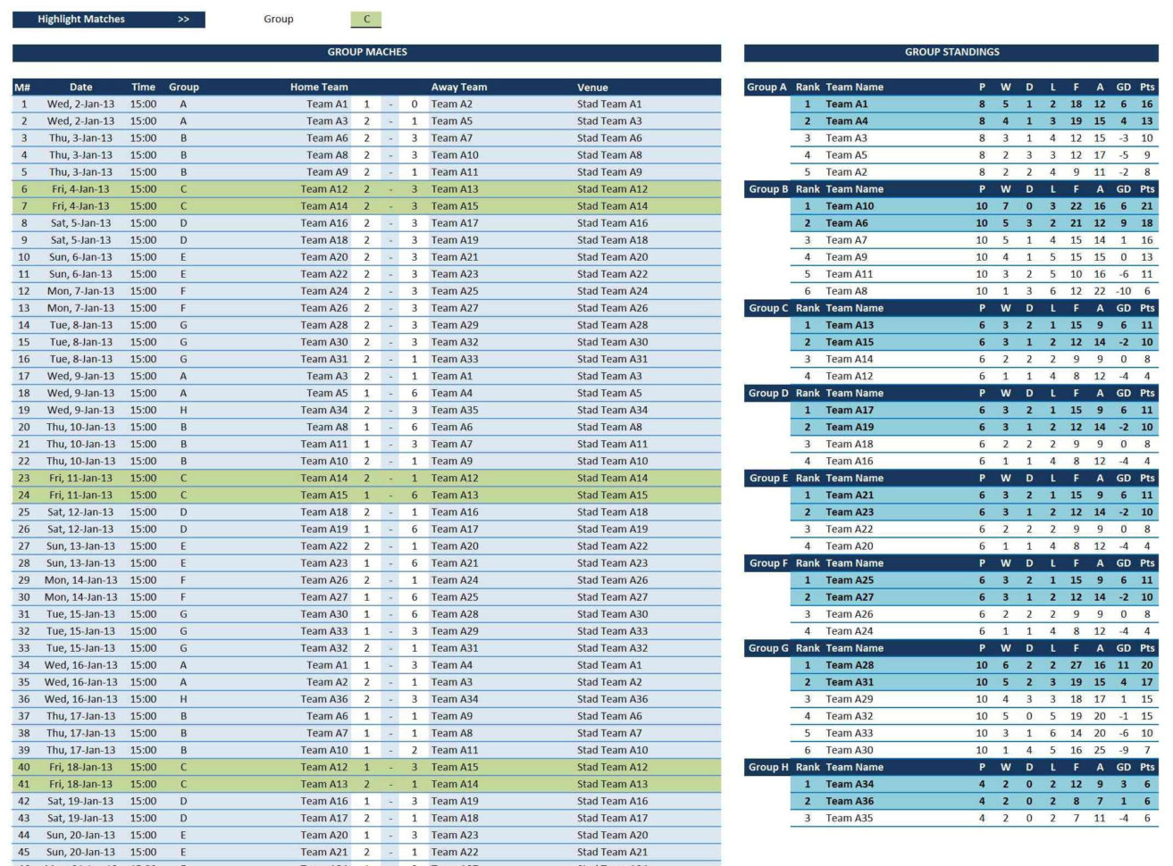 Scheduleague: Sports League Schedule Maker