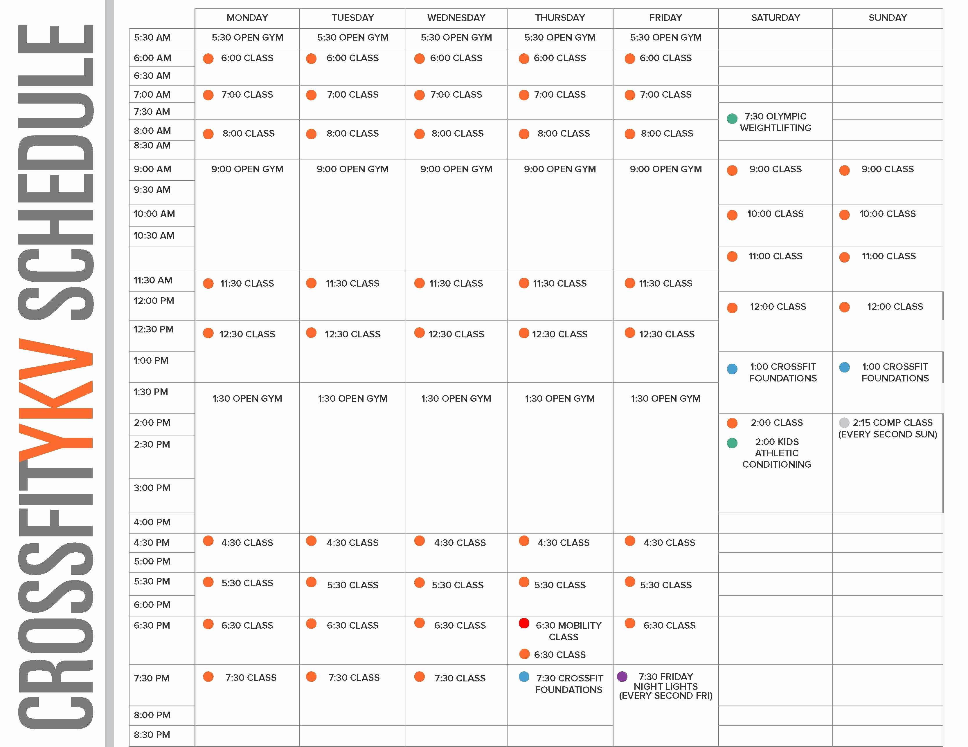 Spreadsheet Programming intended for Crossfit Programming Spreadsheet