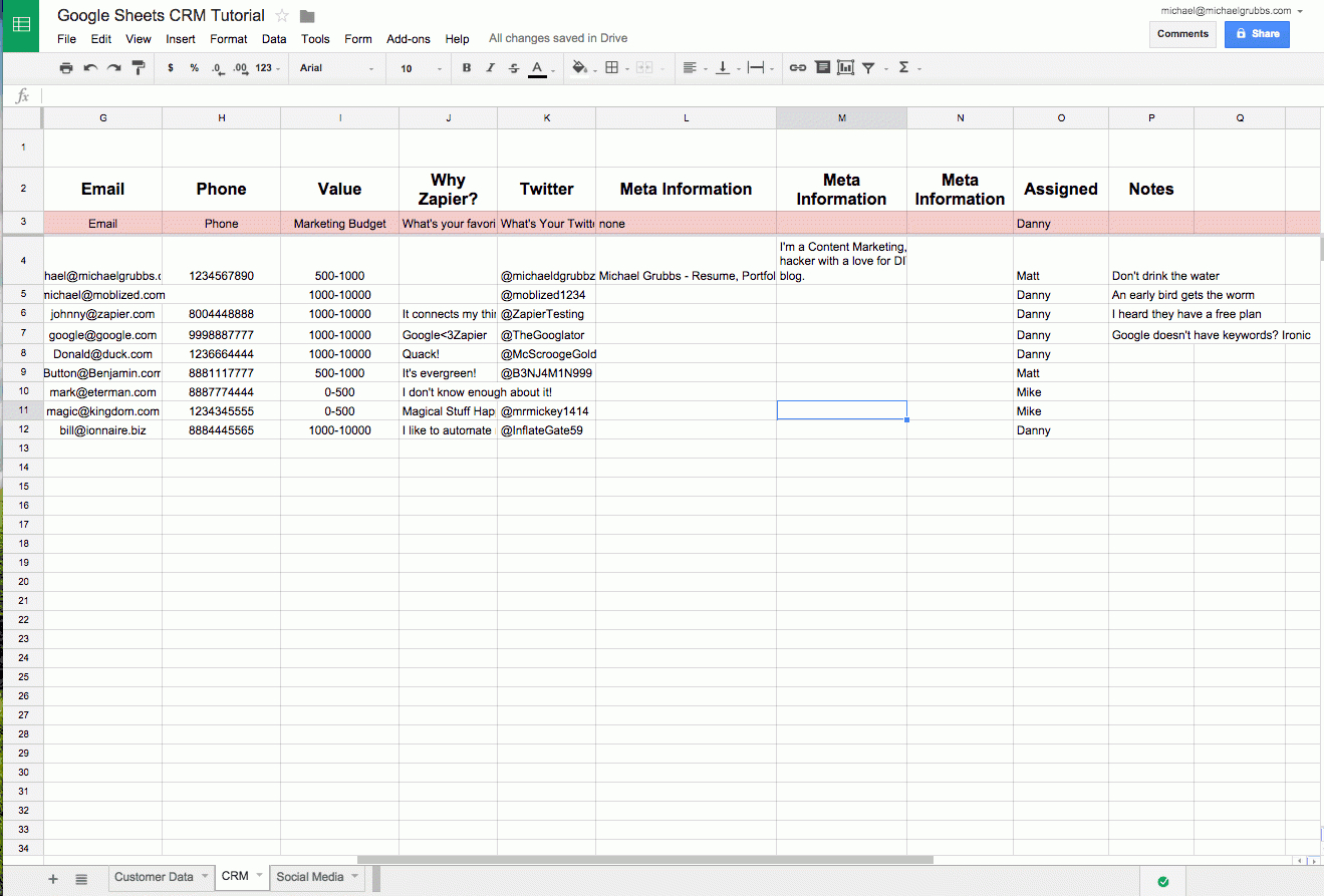 Spreadsheet To Keep Track Of Clients regarding Spreadsheet Crm How To
