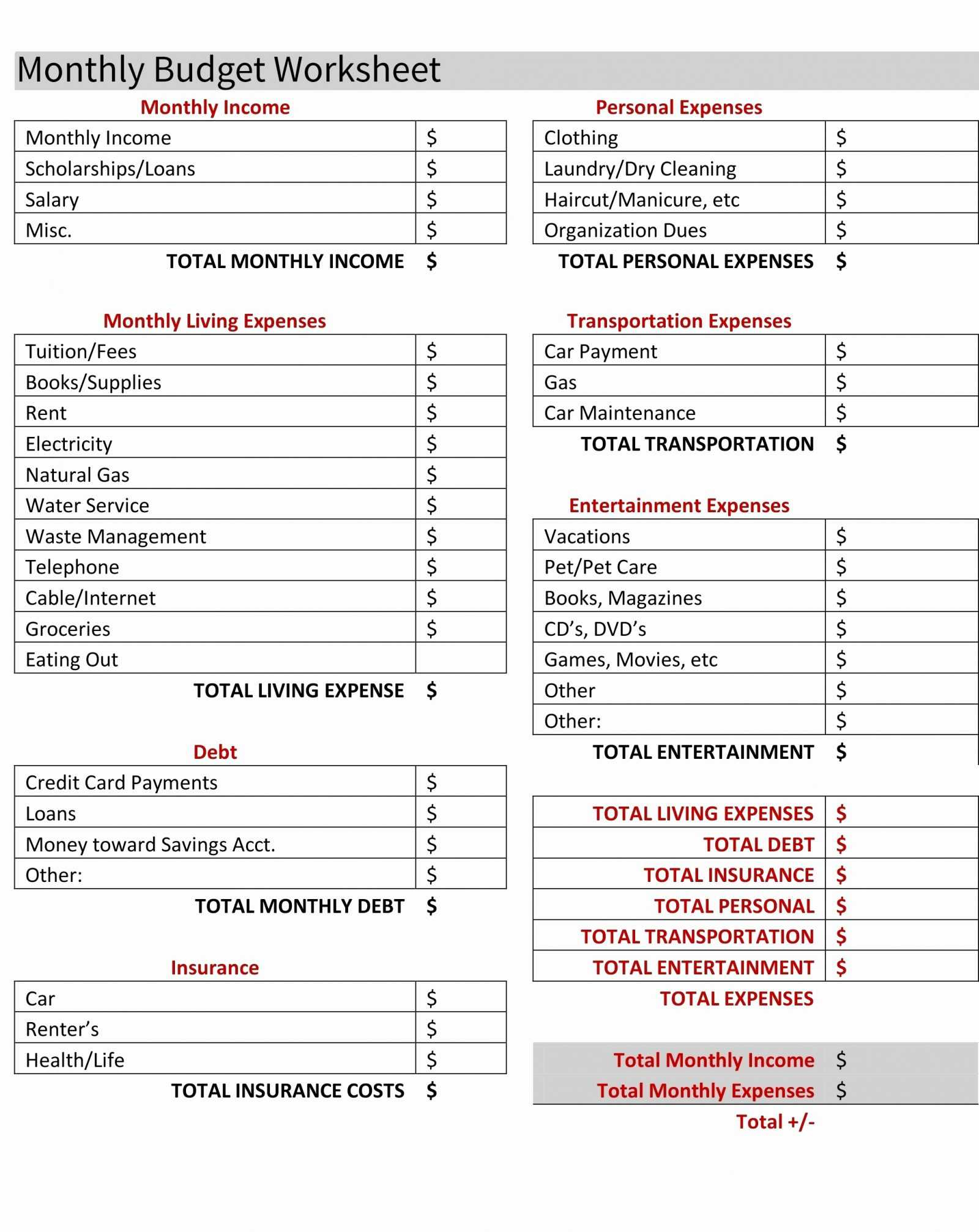 Spreadsheet To Keep Track Of Rent Payments —
